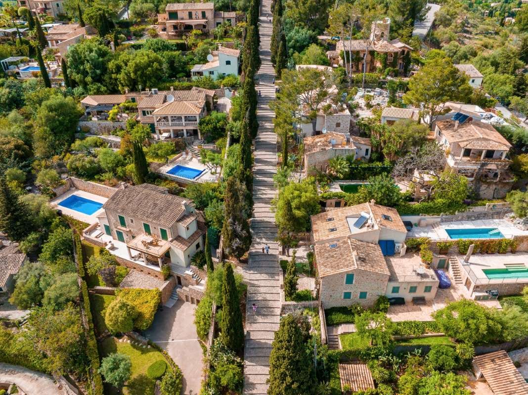 Pool service business taxes — modern residential home with pool, the kind of account that drives a small pool service tax filing