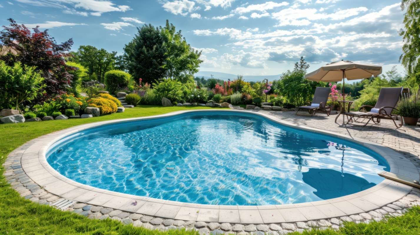 Villa property with private swimming pool near the sea